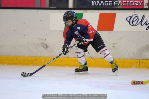 2011-01-23 Zanica 0493 Hockey Milano Rossoblu U10-Sesto - Andrea Fornasetti